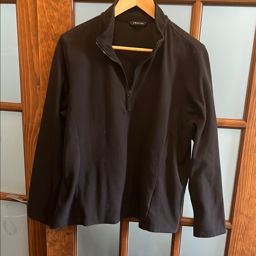 Lands' End Classic Black Pullover